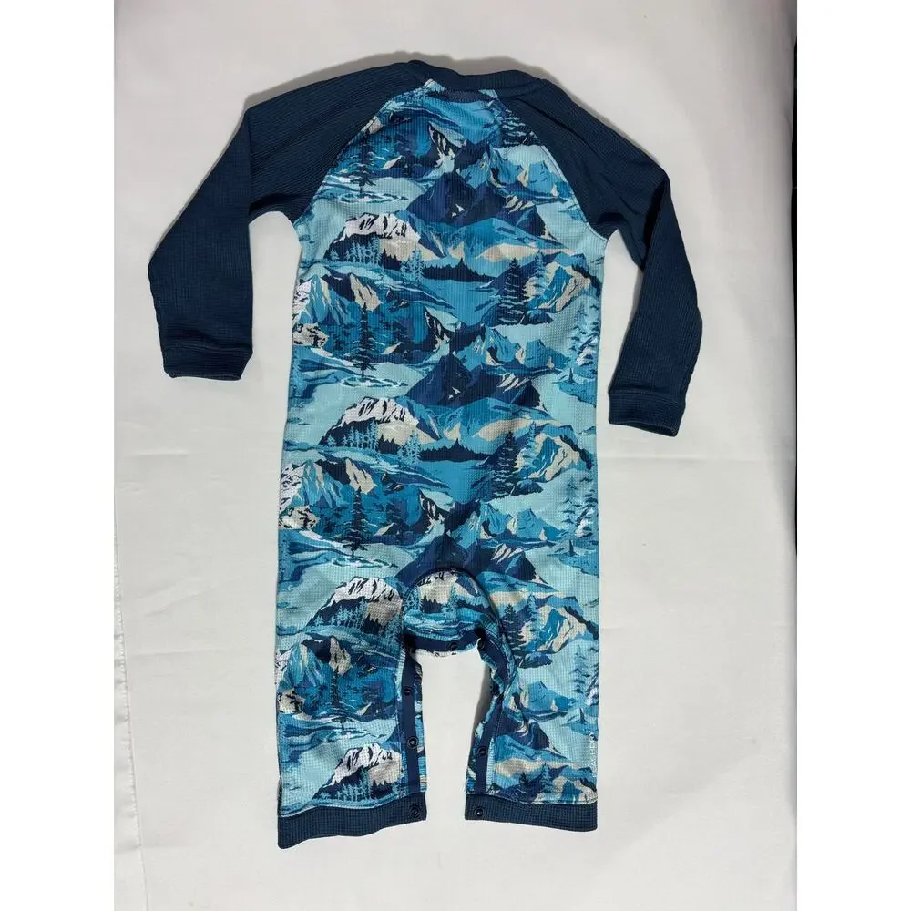 The North Face Baby Camo Mountain Waffle Knit Onesie 12-18 Months